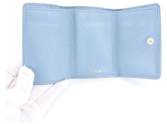 Miu Miu Leder Tri-fold Geldbörse - Ansicht 7