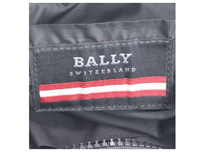 Borsa a tracolla Bally Trainspotting in pelle e nylon Nero Bianco Rosso - vista 9
