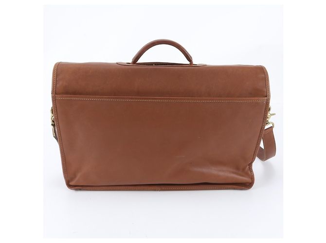 Borsa business 2-Way in pelle Coach Turnlock Marrone - vista 3