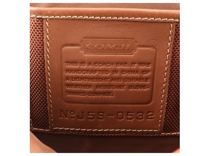 Borsa business 2-Way in pelle Coach Turnlock Marrone - vista 9