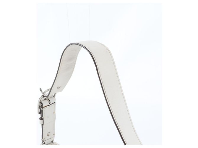 Borsa a tracolla Coach Signature Leather Marrone Bianco - vista 2