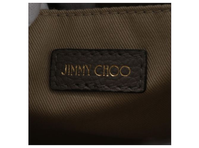 Borsa a tracolla in pelle con borchie Pegasus Star Jimmy Choo Grigio - vista 10