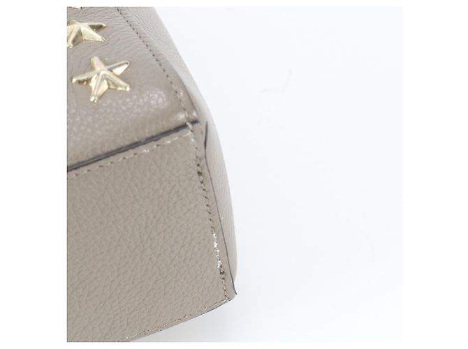 Borsa a tracolla in pelle con borchie Pegasus Star Jimmy Choo Grigio - vista 7