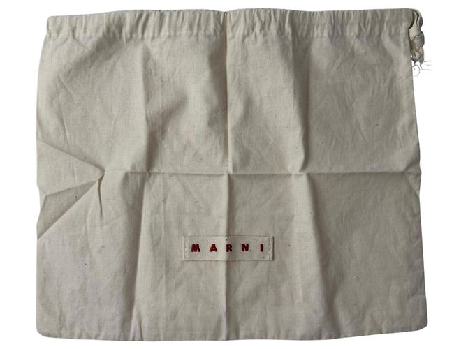 Bolso Cesta de Rafia Marrón Marni Castaño - vista 16
