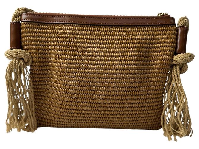 Bolso Cesta de Rafia Marrón Marni Castaño - vista 2