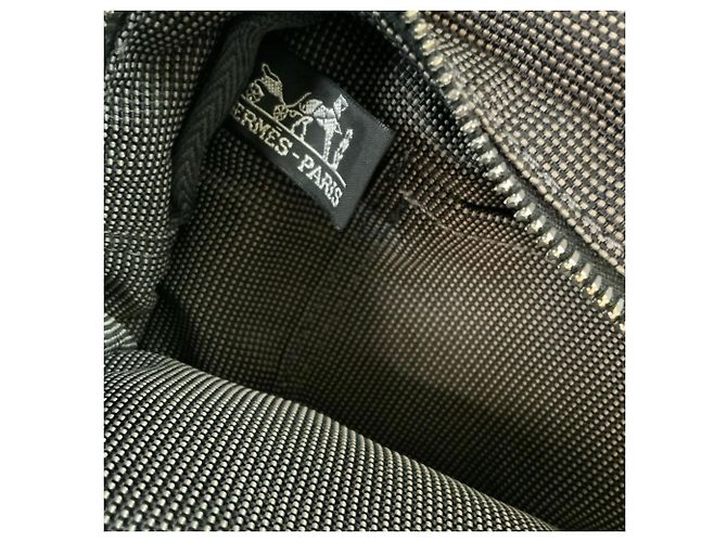 Hermès Bolso Tote Hermes Herline MM Grey Castaño Gris antracita - vista 9