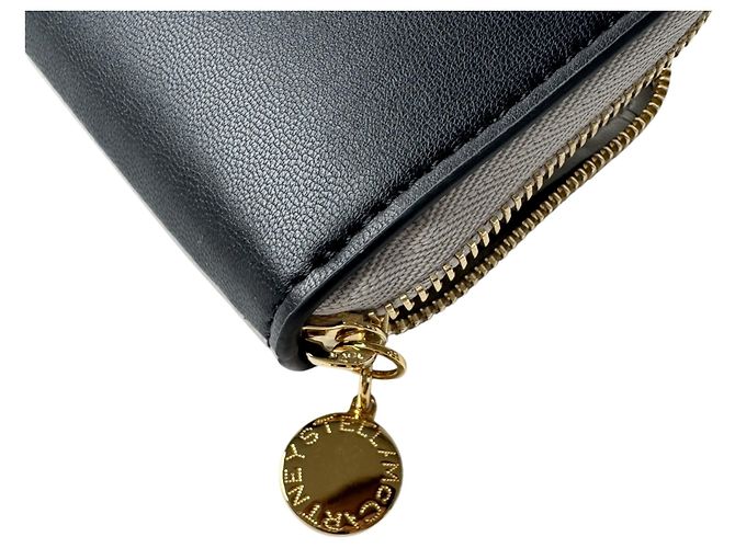 Stella Mc Cartney Tarjetero con cremallera Stella McCartney Negro Beige - vista 10