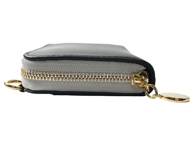 Stella Mc Cartney Tarjetero con cremallera Stella McCartney Negro Beige - vista 6