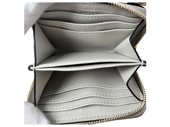 Stella Mc Cartney Tarjetero con cremallera Stella McCartney Negro Beige - vista 8