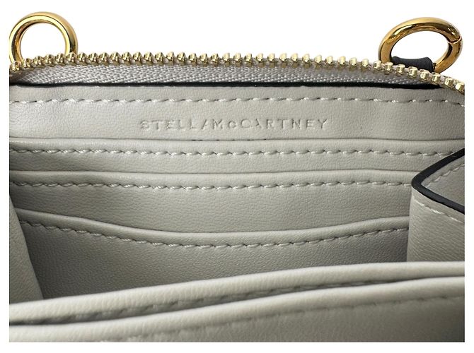 Stella Mc Cartney Tarjetero con cremallera Stella McCartney Negro Beige - vista 9