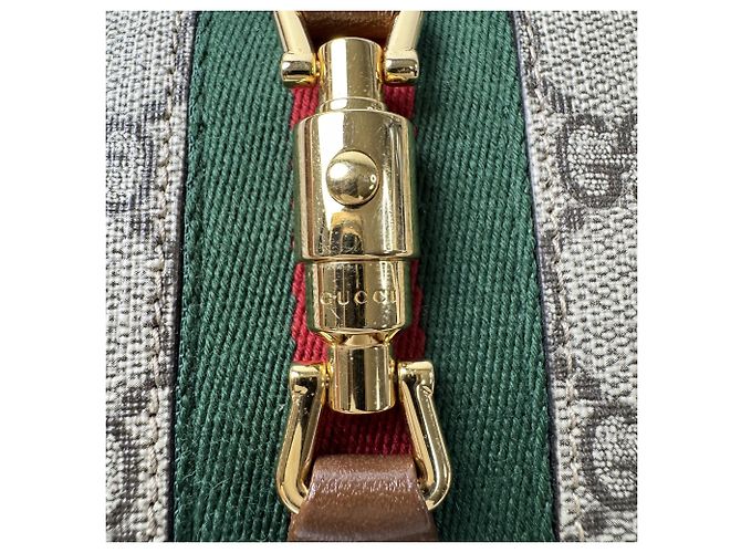 Borsa Gucci New Jackie Sherry Line Marrone - vista 10