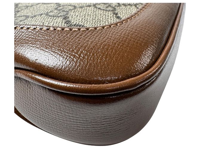 Borsa Gucci New Jackie Sherry Line Marrone - vista 12