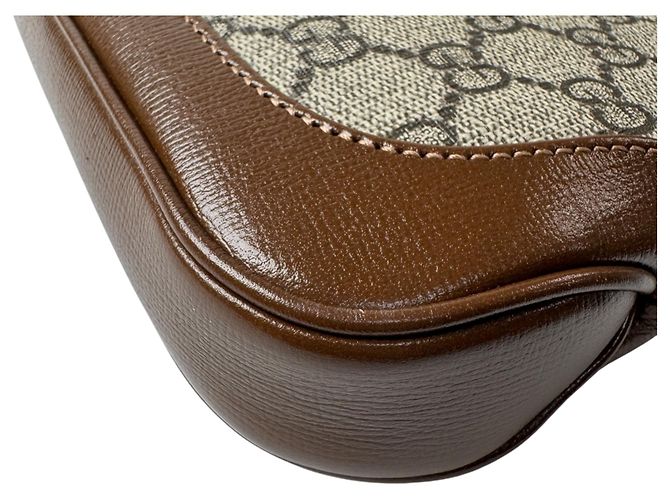 Borsa Gucci New Jackie Sherry Line Marrone - vista 13
