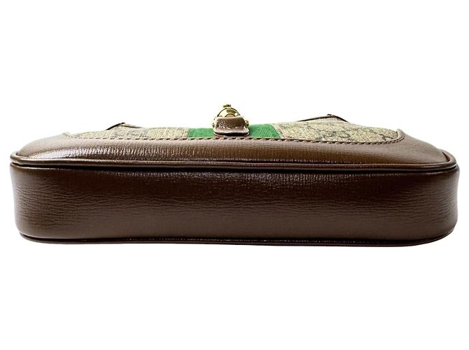 Borsa Gucci New Jackie Sherry Line Marrone - vista 6