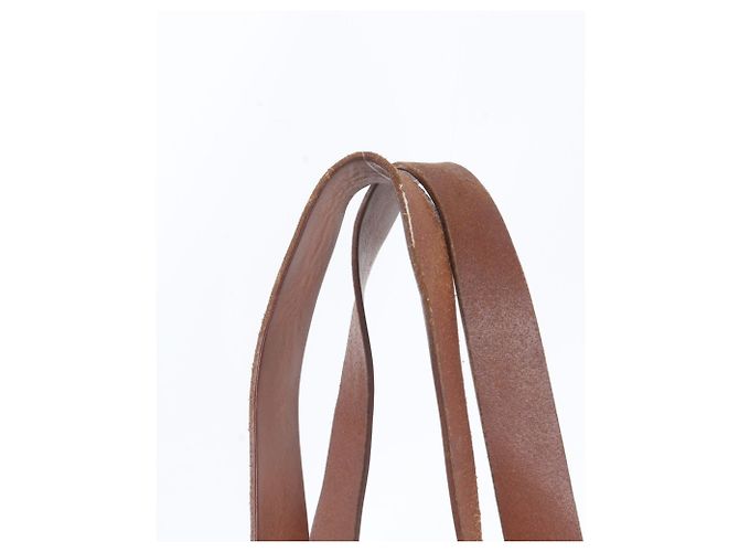 Borsa Tote Miu Miu in pelle e tela Marrone Rosso - vista 2