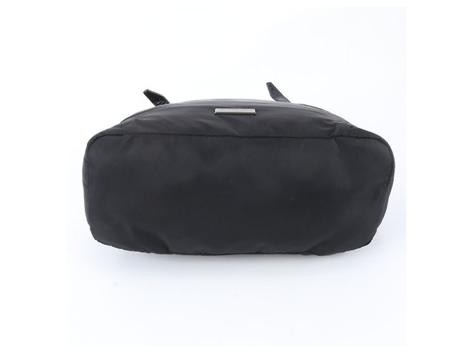 Borsa Tote 2-Way Burberry in pelle e nylon Nero - vista 5