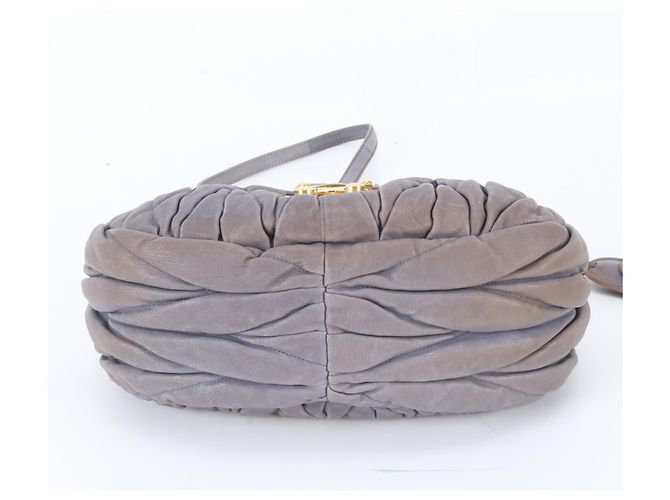 Borsa a mano Miu Miu in pelle Matelassé Marrone - vista 5
