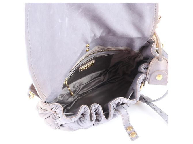 Borsa a mano Miu Miu in pelle Matelassé Marrone - vista 7