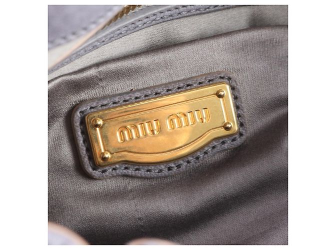 Borsa a mano Miu Miu in pelle Matelassé Marrone - vista 8