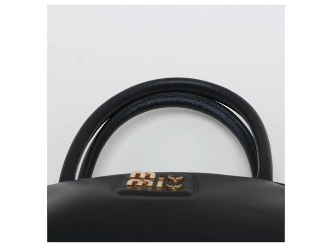 Borsa tote Miu Miu in pelle nera Nero - vista 6