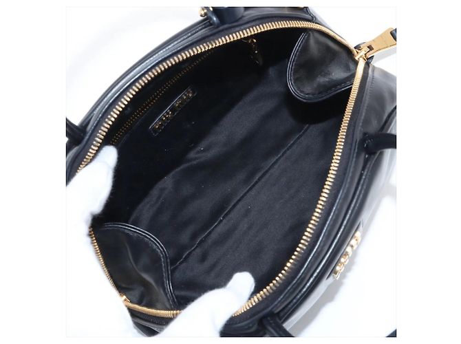 Borsa tote Miu Miu in pelle nera Nero - vista 7