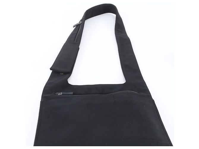 Borsa a tracolla Miu Miu Archive Nylon Nero - vista 3
