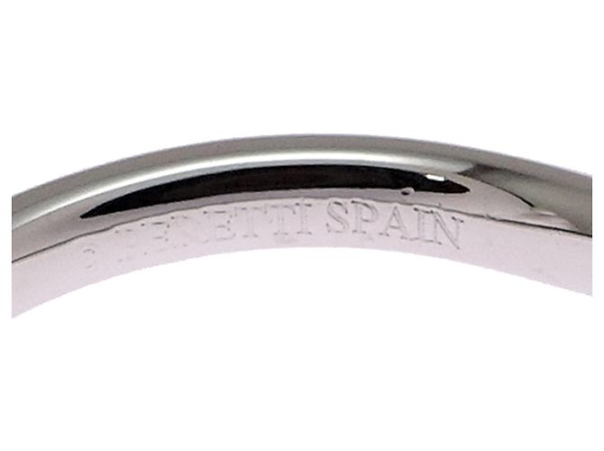 Autre Marque Anello da donna Tiffany & Co. Pt950 curvo con 9 diamanti - vista 6