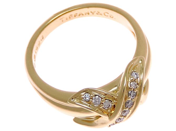 Autre Marque Anello da donna Tiffany & Co. 750YG Diamond Signature Cross - vista 2