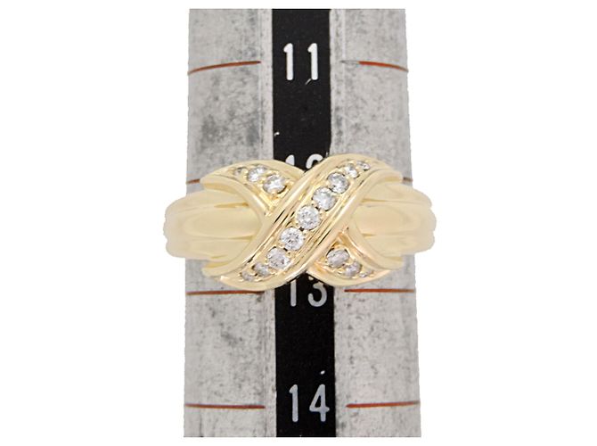 Autre Marque Anello da donna Tiffany & Co. 750YG Diamond Signature Cross - vista 7