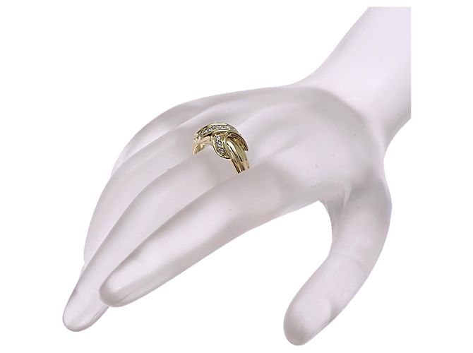 Autre Marque Anello da donna Tiffany & Co. 750YG Diamond Signature Cross - vista 8