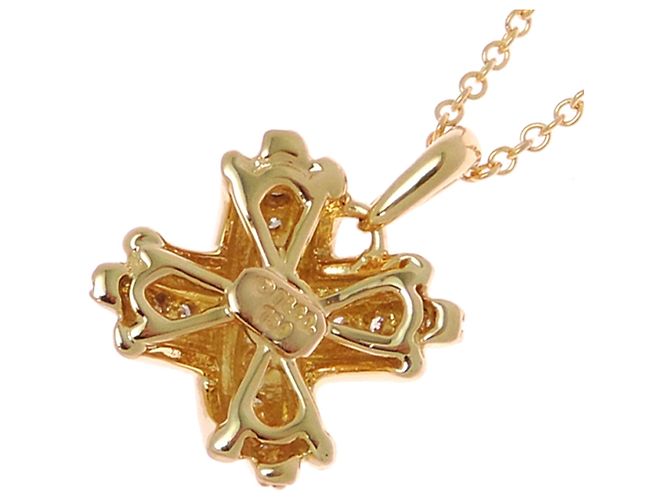Autre Marque Collana Croce Signature Tiffany & Co. 750YG Diamanti - vista 3