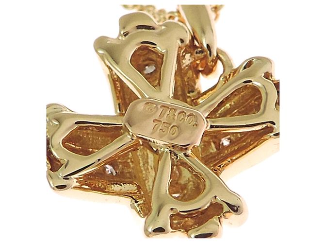 Autre Marque Collana Croce Signature Tiffany & Co. 750YG Diamanti - vista 7