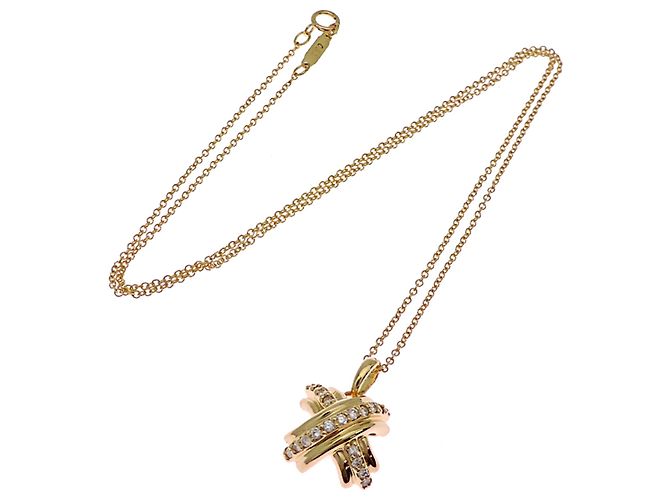 Autre Marque Collana Croce Signature Tiffany & Co. 750YG Diamanti - vista 8