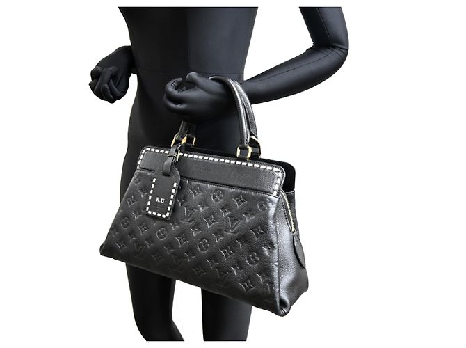 Borsa a tracolla Louis Vuitton Vosges da donna M41491 Nero - vista 9