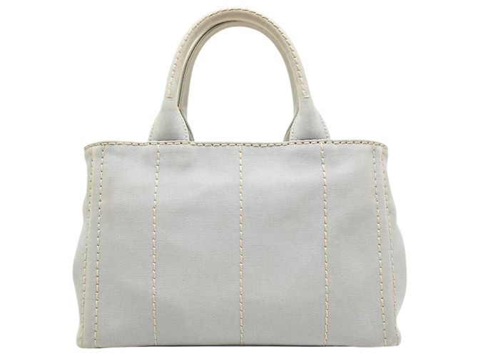 Bolso Prada Canapa PM para mujer Gris - vista 2