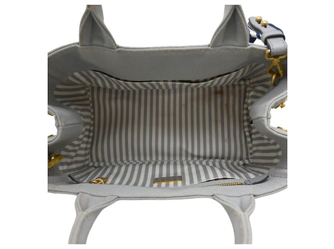 Bolso Prada Canapa PM para mujer Gris - vista 6