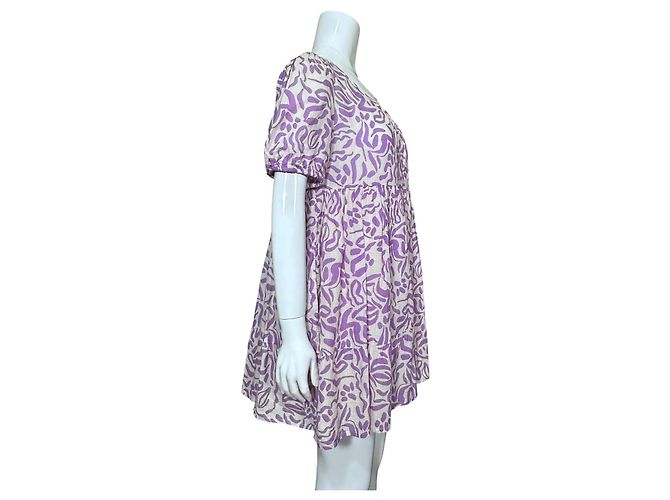 Balzac Paris La Robe De L'Amour Kleid Beige Lila - Ansicht 3