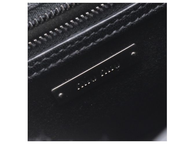 Borsa a tracolla in pelle Miu Miu Nero - vista 8