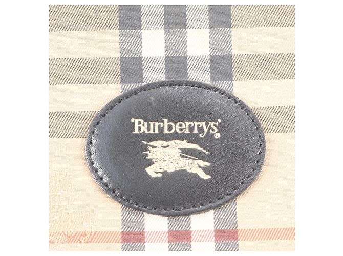 Borsa a tracolla in pelle Burberry Nova Check Shadow Horse Marrone Beige - vista 9
