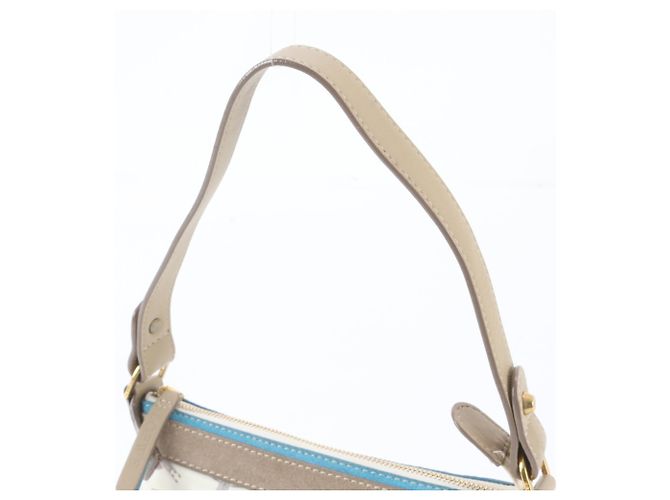 Borsa a tracolla in pelle Loewe Anagram 160th Anniversary Blu Beige - vista 2