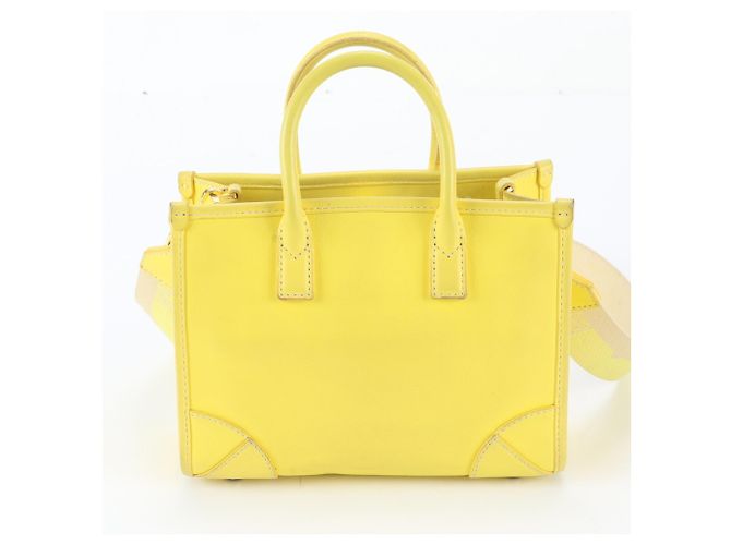 MCM Munich Mini Bolso de piel 2-Way Amarillo - vista 4
