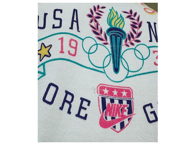 Nike Premier Era Running Club USA Sweatshirt Weiß Lila Hellblau - Ansicht 3