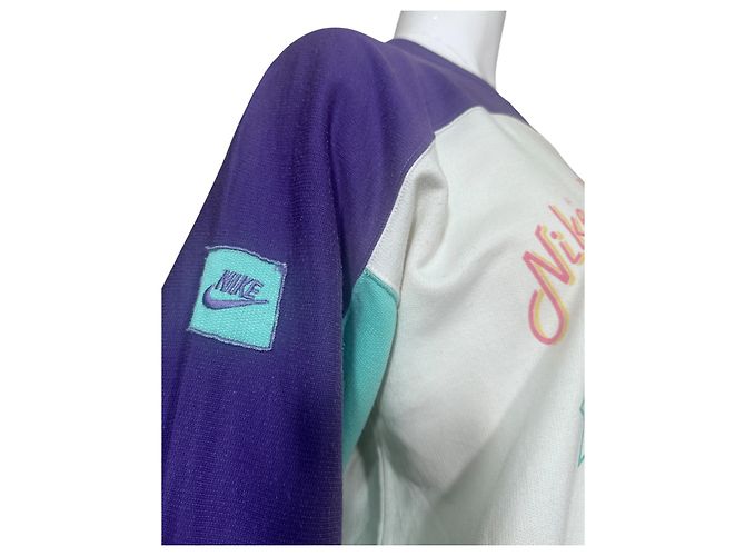 Nike Premier Era Running Club USA Sweatshirt Weiß Lila Hellblau - Ansicht 4