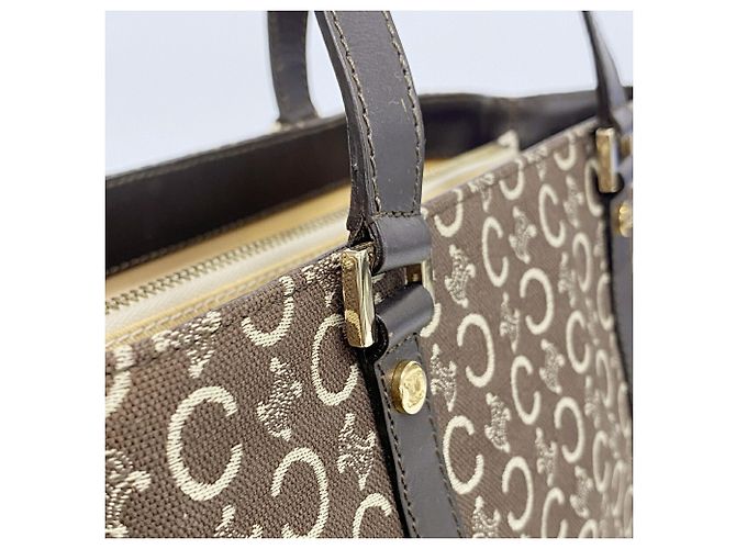 Céline Celine C Macadam Canvas Handtasche Braun - Ansicht 12