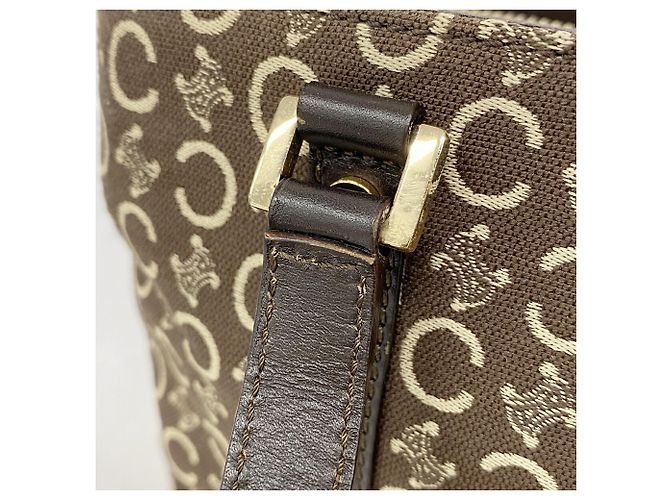 Céline Celine C Macadam Canvas Handtasche Braun - Ansicht 13