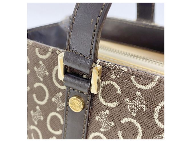 Céline Celine C Macadam Canvas Handtasche Braun - Ansicht 9