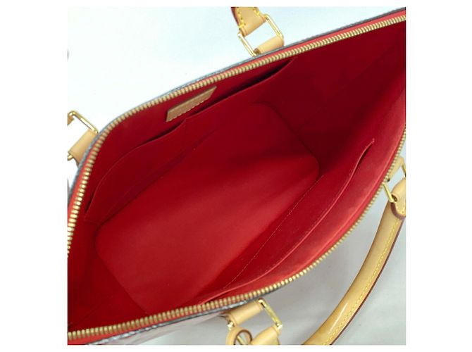 Borsa Louis Vuitton Vernis Montebello MM Fuschia - vista 4
