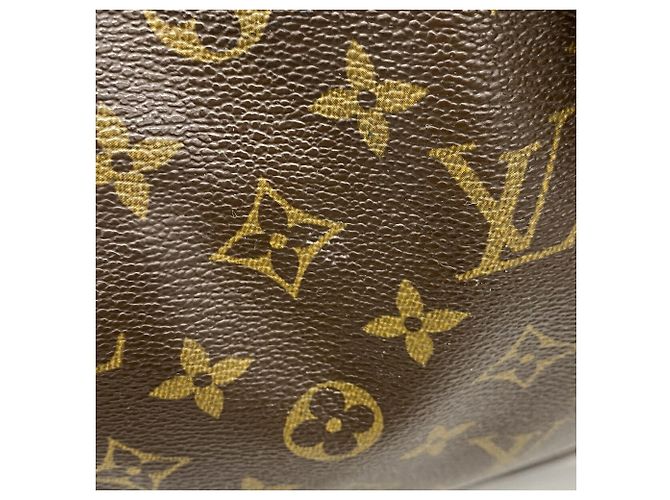 Borsa Tote Louis Vuitton Monogram Sac Plat Marrone - vista 10