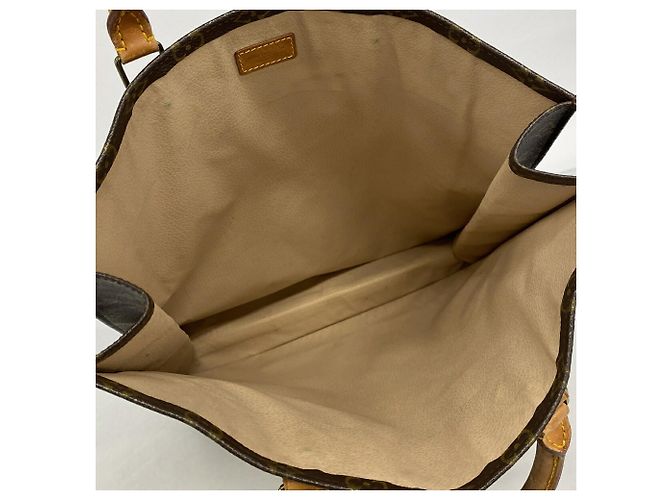 Borsa Tote Louis Vuitton Monogram Sac Plat Marrone - vista 4