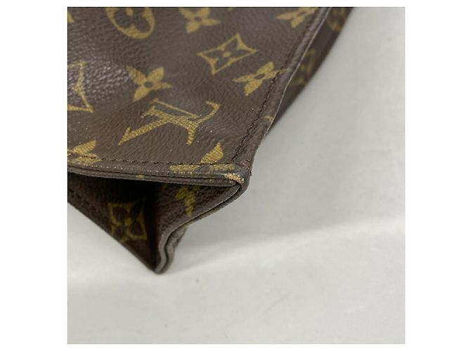 Borsa Tote Louis Vuitton Monogram Sac Plat Marrone - vista 7
